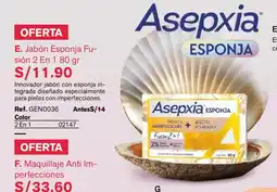 Leonisa Asepxia jabón esponja fusión 2 en 1 oferta