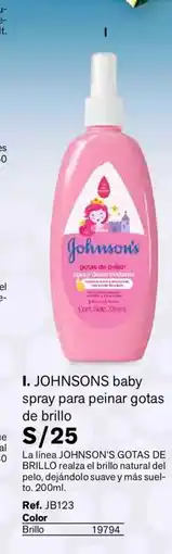 Leonisa Johnsons baby spray para peinar gotas de brillo oferta