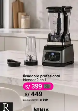 Ripley Ninja licuadora profesional blender 2 en 1 oferta