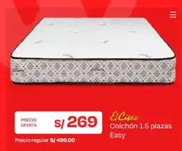 Wong El Cisne colchón 1.5 plazas easy oferta