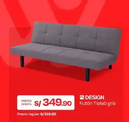 Wong m DESIGN Futón Tiplab gris oferta