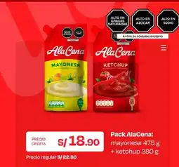 Wong AlaCena mayonesa + ketchup oferta