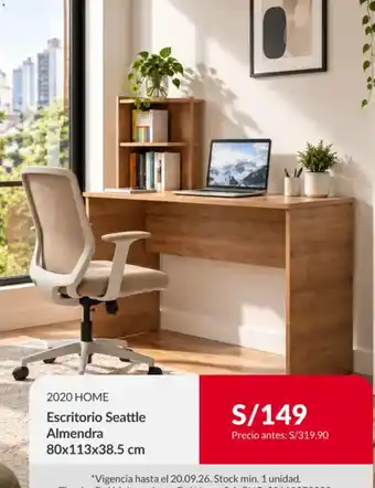 2020 HOME Escritorio Seattle Almendra