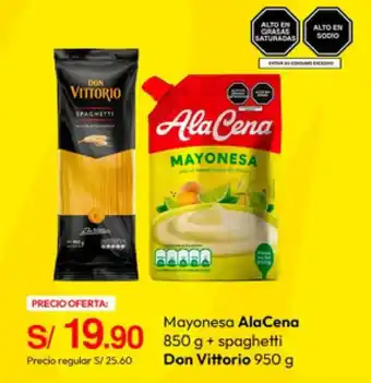 AlaCena mayonesa + spaghetti Don Vittorio