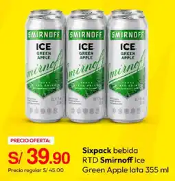 Metro Smirnoff ice green apple oferta