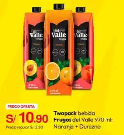 Metro Frugos del Valle naranja + durazno oferta