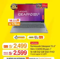 Metro Lenovo Ideapad Slim 3 Gen 8 oferta