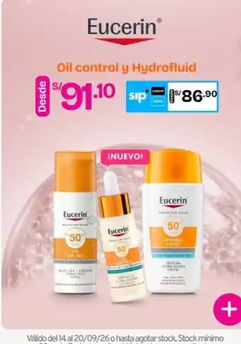 Eucerin oil control y hydrofluid
