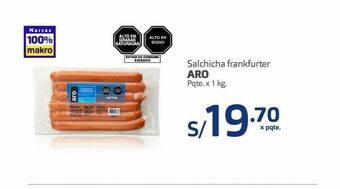 Makro Salchicha frankfurter aro oferta