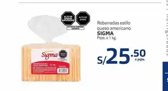Makro Rebanadas estilo queso americano sigma oferta