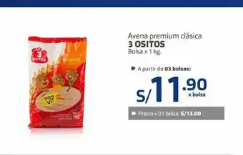 Makro Avena premium clasica 3 ositos oferta