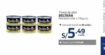 Makro Trozos de atún beltrán oferta