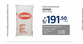 Makro Arroz saman oferta