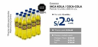 Makro Inca kola / coca - cola oferta