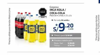 Makro Inka cola coca-cola oferta