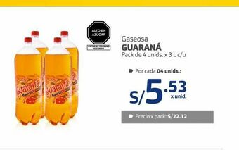 Makro Gaseosa guaraná oferta