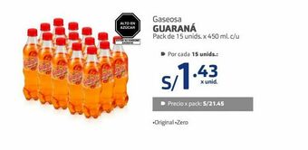 Makro Gaseosa guaraná oferta