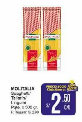 Mayorsa Molitalia Spaghetti / Tallarin / Linguini Pqte x 500gr oferta