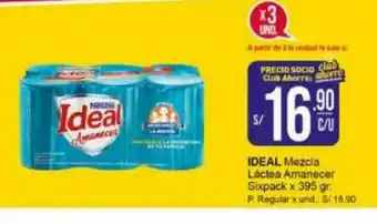 Mayorsa IDEAL Mezcia Lactea Amanecer Sixpack x 395gr oferta