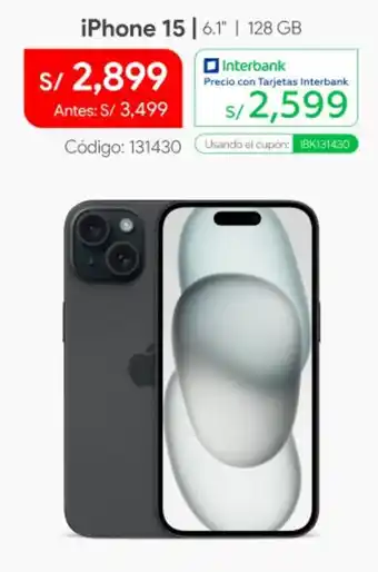 IPhone 15 6.1 128 GB