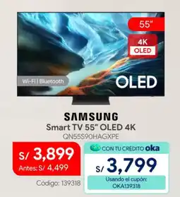 Hiraoka Samsung smart tv 55" oled 4k oferta