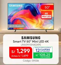 Hiraoka Samsung smart tv 50" mini led 4k oferta