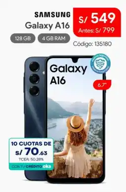 Hiraoka Samsung galaxy a16 oferta