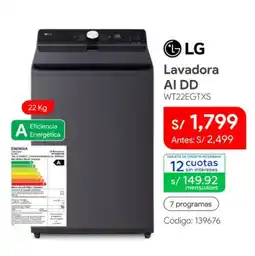 Hiraoka LG Lavadora AI DD oferta