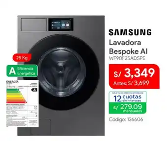 Samsung lavadora bespoke ai