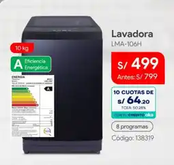 Hiraoka Miray lavadora lma-106h oferta