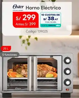 Hiraoka Oster horno eléctrico oferta