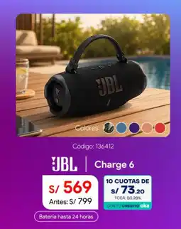 Hiraoka Jbl charge 6 oferta