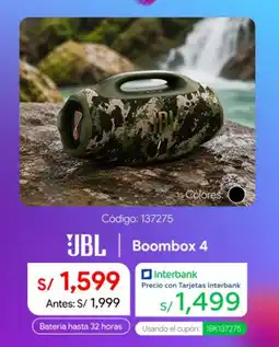 Hiraoka Jbl boombox 4 oferta