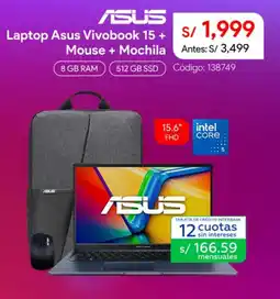 Hiraoka Asus laptop vivobook 15 oferta
