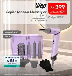 Hiraoka Wap cepillo secador multistyler oferta
