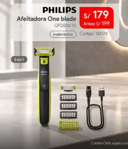 Hiraoka Philips afeitadora one blade oferta