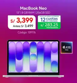 Hiraoka MacBook Neo oferta