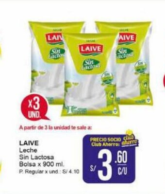 Mayorsa LAIVE Leche Sin Lactosa Bolsa x 900 ml oferta