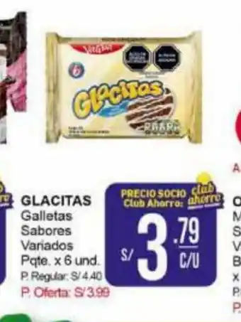 Mayorsa Glacitas Galletas Sabores Variados Pqte x 6 und oferta