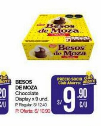 Mayorsa BESOS DE MOZA Chocolate Display x 9 und oferta