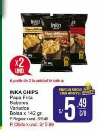 Mayorsa INKA CHIPS Papa Frita Sabores Variados Bolsa x 142 gr oferta