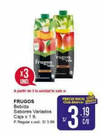 Mayorsa FRUGOS Bebida Sabores Variados Caja x 1lt oferta