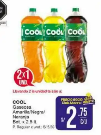 Mayorsa COOL Gaseosa Amarilla / Negra / Naranja Bot x 2.5lt oferta