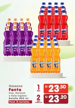 Vega Fanta Gaseosa Uva, Naranja o Kola Inglesa oferta