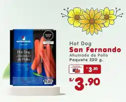 Vega San Fernando Hot Dog Ahumado de Pollo oferta