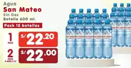 Vega Agua San Mateo Sin Gas oferta