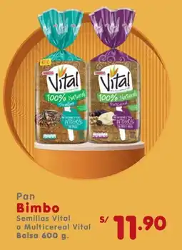 Vega Pan Bimbo Semillas Vital o Multicereal Vital oferta