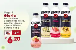Vega Yogurt Gloria Parcialmente Descremado oferta