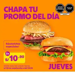 Tambo Sándwiches especiales oferta