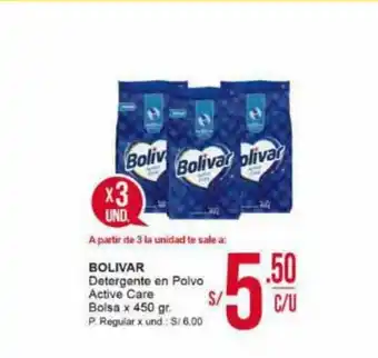 Mayorsa Bolivar Detergente en Polvo Active Care Bolsa x 450gr oferta